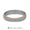 14k White Gold 4mm Polished Wedding Band - Thumbnail 1