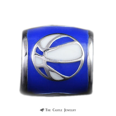 Collegiate University of Kentucky Basketball Barrel Bead