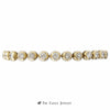 Bezel Set 7cttw Round Diamond Tennis Bracelet 7.5 Inches in 14K Yellow Gold - Thumbnail 1