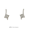My Love My Best Friend 2 Round .50cttw Diamond Earrings In 14K White Gold - Thumbnail 1