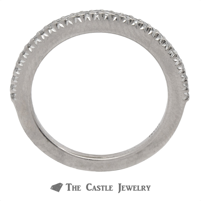 Ritani Diamond Wedding Band Crafted in 18K White Gold