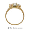 Emerald Cut Bridal Set with Baguette Accents Crafted in 14k Yellow Gold - Thumbnail 2