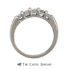 .20cttw Five Diamond Wedding Band in 14k White Gold - Thumbnail 2