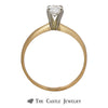 Round Diamond Engagement Ring .50ct SI1/SI2 H 14K Yellow Gold - Thumbnail 2
