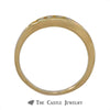Gent's Channel-Set Round Brilliant Cut Diamond Wedding Band .35cttw In 18K Yellow Gold - Thumbnail 3