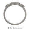 Baguette & Round Diamond Wedding Band in 10k White Gold - Thumbnail 2