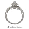 Crown Collection Round Diamond Engagement Ring with Halo Design - Thumbnail 2
