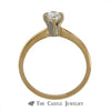 Pear Cut 1/2 carat Solitaire Engagement Ring in 14K Yellow Gold - Thumbnail 2