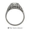 .33ct Round Diamond Solitaire Ring in Vintage Designed Mounting - Thumbnail 2