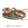 Cushion Cut Morganite Necklace in Rose Gold - Thumbnail 4