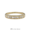 Diamond Wedding Band w/ .38cttw Channel Set Round & Princess Cut Diamonds in 14k - Thumbnail 1