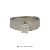 .75ct Round Brilliant Cut Diamond Engagement Ring VS2-H in Wide Tapered Mounting - Thumbnail 1