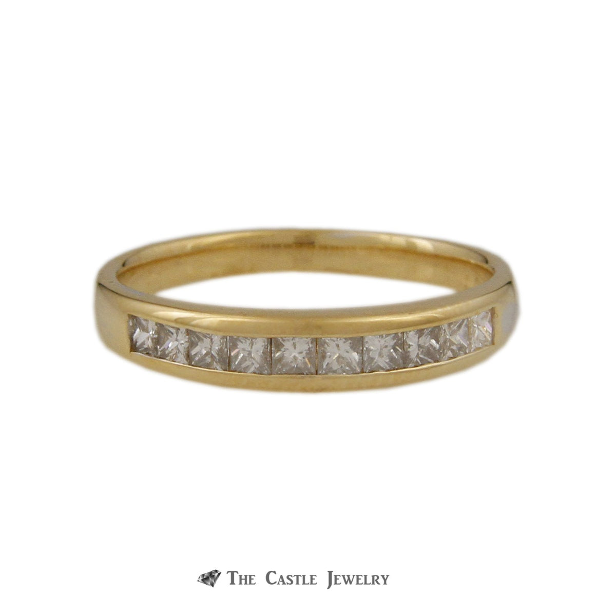 Tiffany & Co. .75cttw Channel Set Princess Cut Diamond Wedding Band