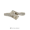 Ever Us 1cttw Double Round Brilliant Cut Diamond 2 Stone Ring w/ Diamond Sides in 14K - Thumbnail 1
