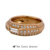 3 Row Baguette & Round Diamond Band in 18k Rose Gold - Thumbnail 3