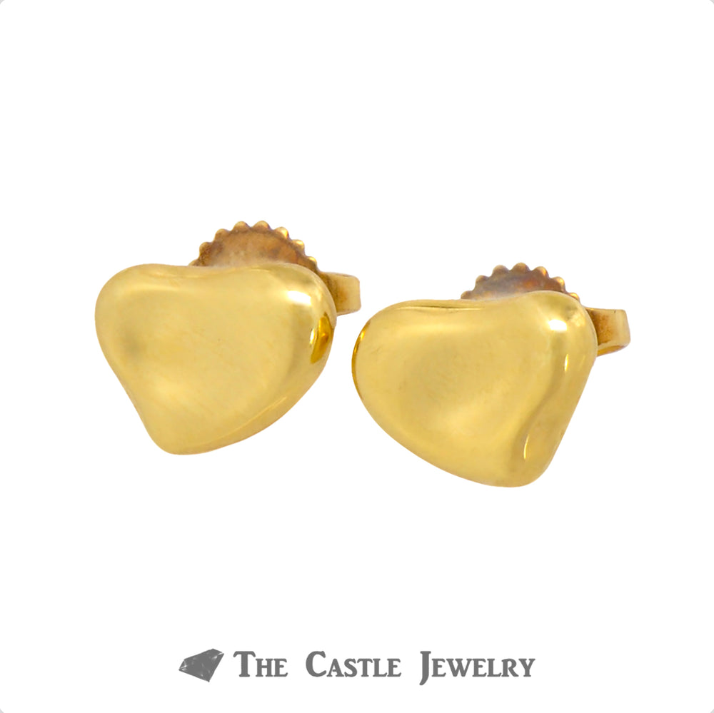 Tiffany & Co. Elsa Peretti 18k Yellow Gold Bean Design Studs