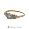 .30ct Old European Cut Diamond Solitaire Engagement Ring in 14k Two-Tone Gold - Thumbnail 3