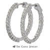2cttw Diamond Hollywood Hoop Earrings - Thumbnail 2